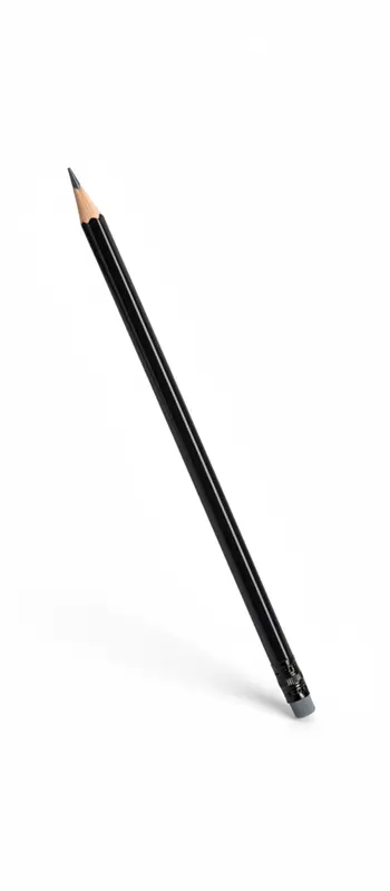 Lapiz Grafito Negro Con Goma