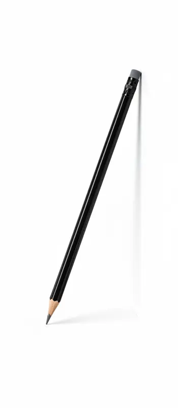 Lapiz Grafito Negro Con Goma